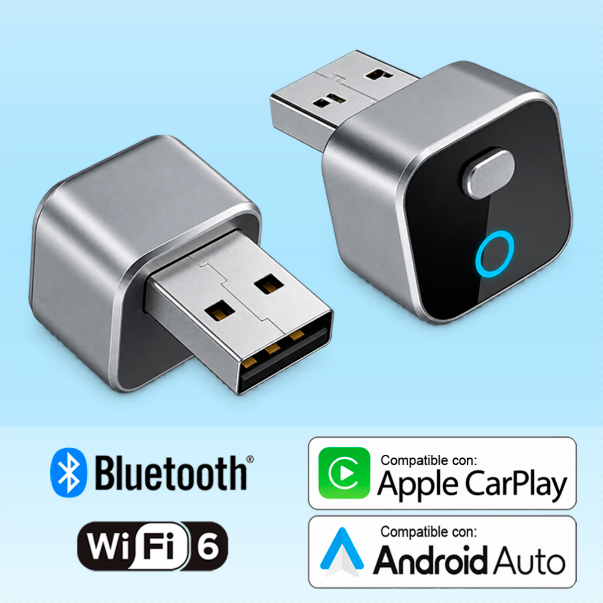 Adaptador inalámbrico CarPlay / Android