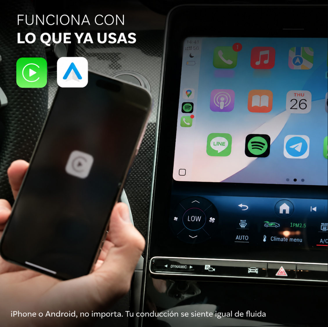 Adaptador inalámbrico CarPlay / Android